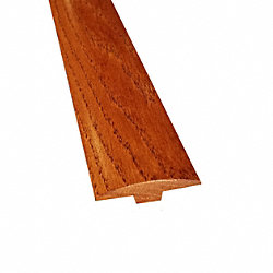 Prefinished Classic Gunstock Oak Hardwood 5/8 in thick x 2 in wide x 6.5 ft Length T-Molding